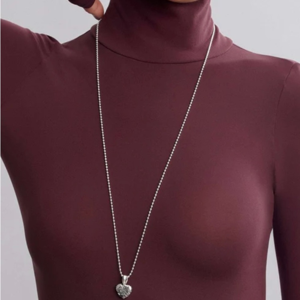 LAGOS Silver Heart Pendant Necklace
